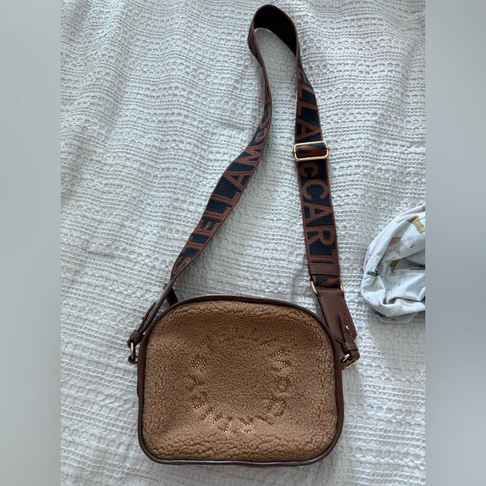 Stella McCartney Brown and Cream Crossbody Bag